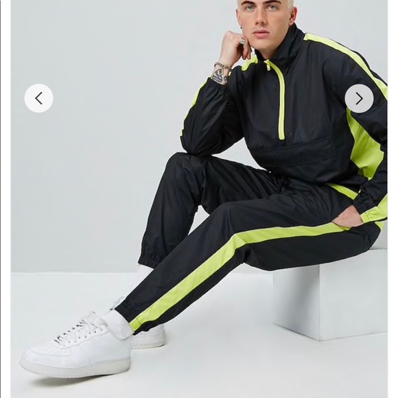 Contrast Trim Windbreaker Joggers - Picture 4 of 5